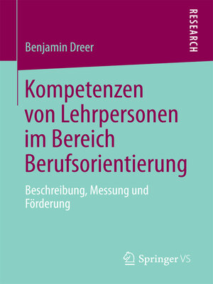 cover image of Kompetenzen von Lehrpersonen im Bereich Berufsorientierung